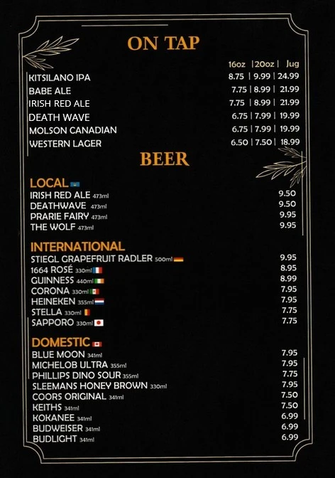 Fresh drinks and beverages at Western Barcode Edmonton